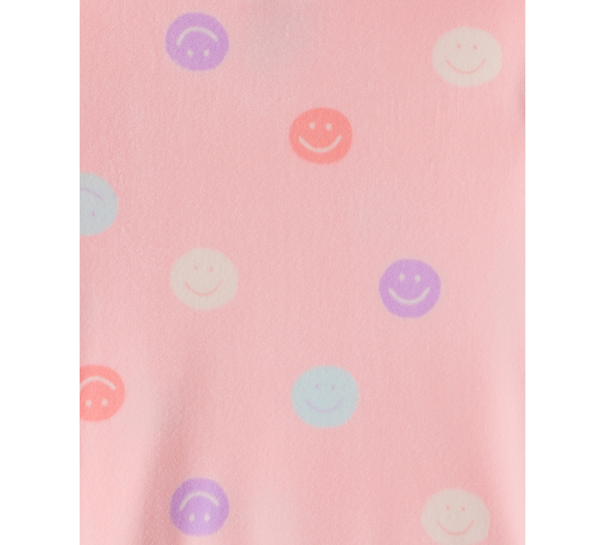 Carter's Toddler Girls Smile-print Velour Long-sleeve 2-piece Pajamas In Pink