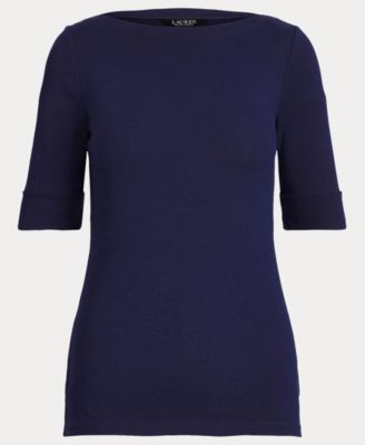 Stretch Boatneck Top