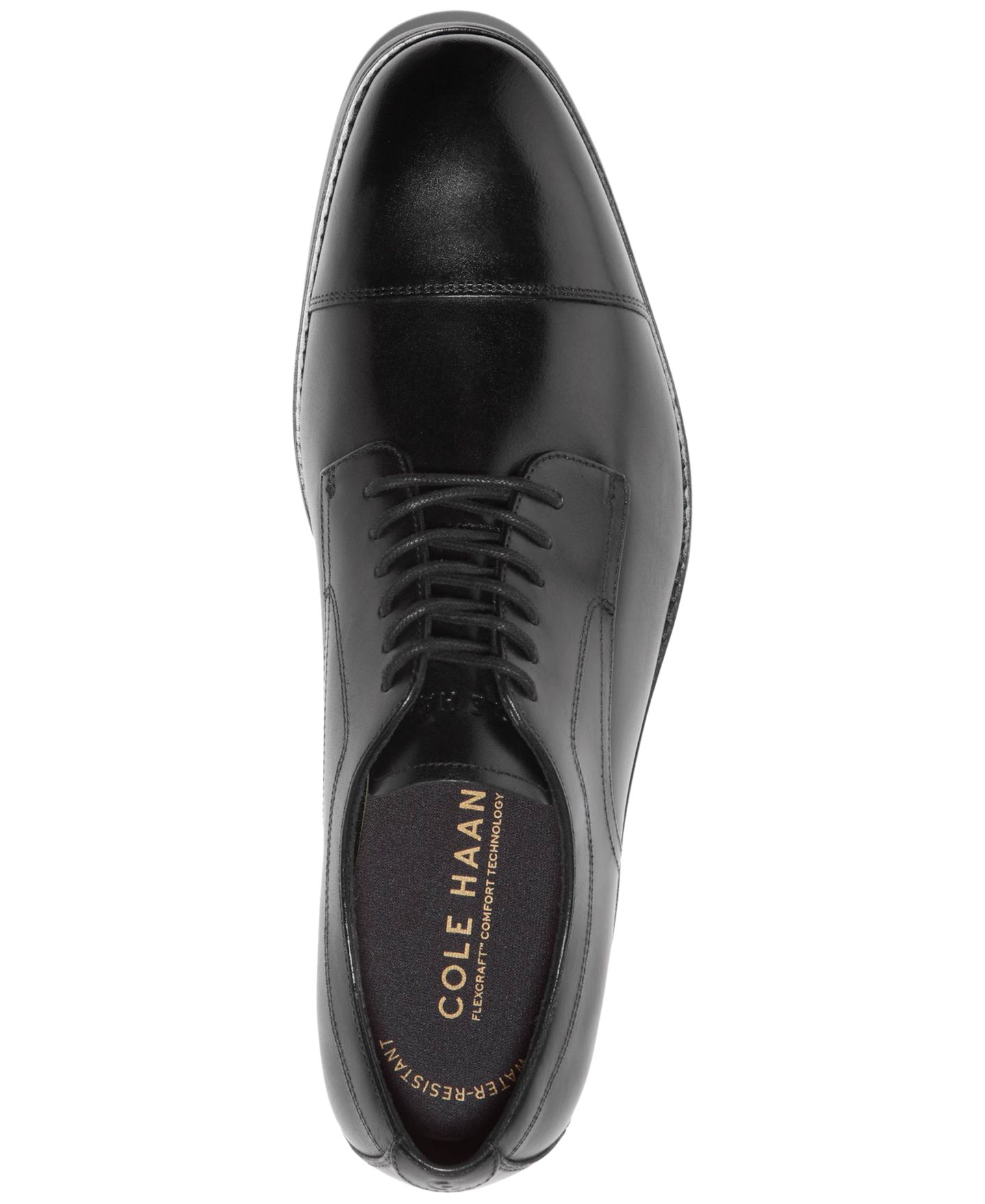 Мужские туфли-оксфорды Cole Haan Harmon Grand с носком кап-тоу, цвет: Чёрный — фото 4