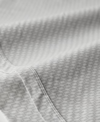 Printed Cotton Percale 4-Pc. Sheet Set, Full