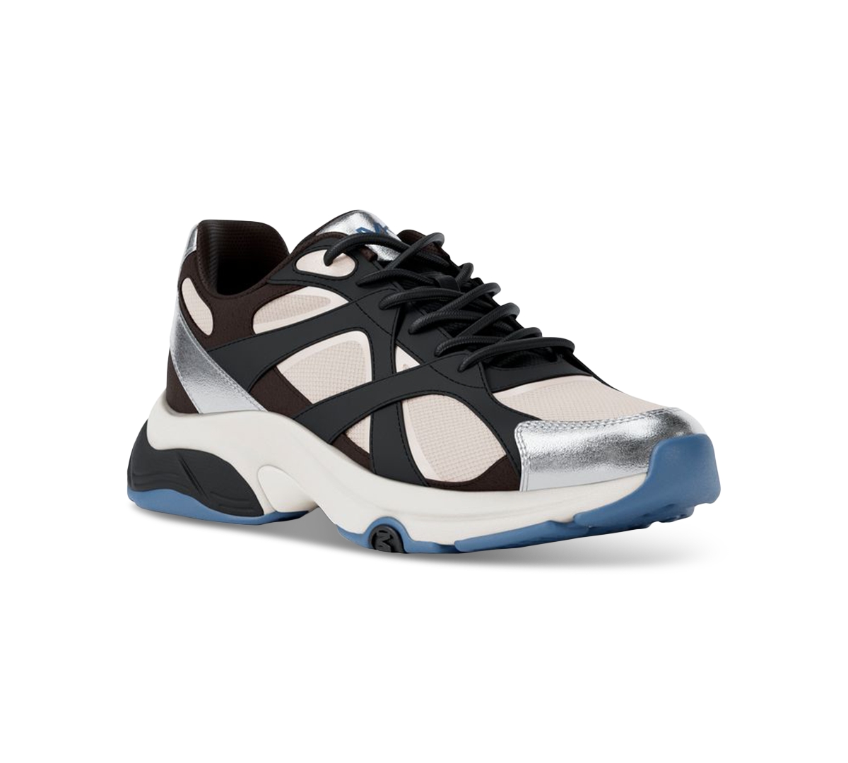 Michael Kors Leo Mixed-media Trainer In Multi