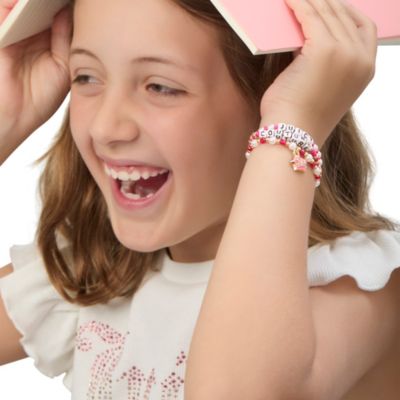 Crown Charm 3 Piece Beaded Jewelry