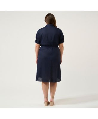 Esther Linen Shirt Dress