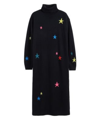 Women's Wool Cashmere Star Rollneck Dress