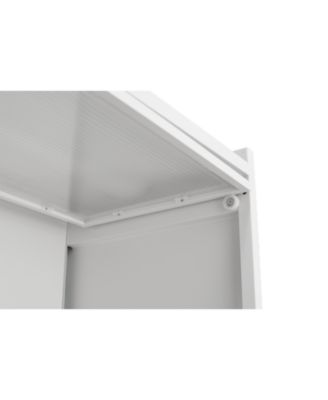 73" Kitchen Pantry Cabinet Flip Door Pegboard Storage