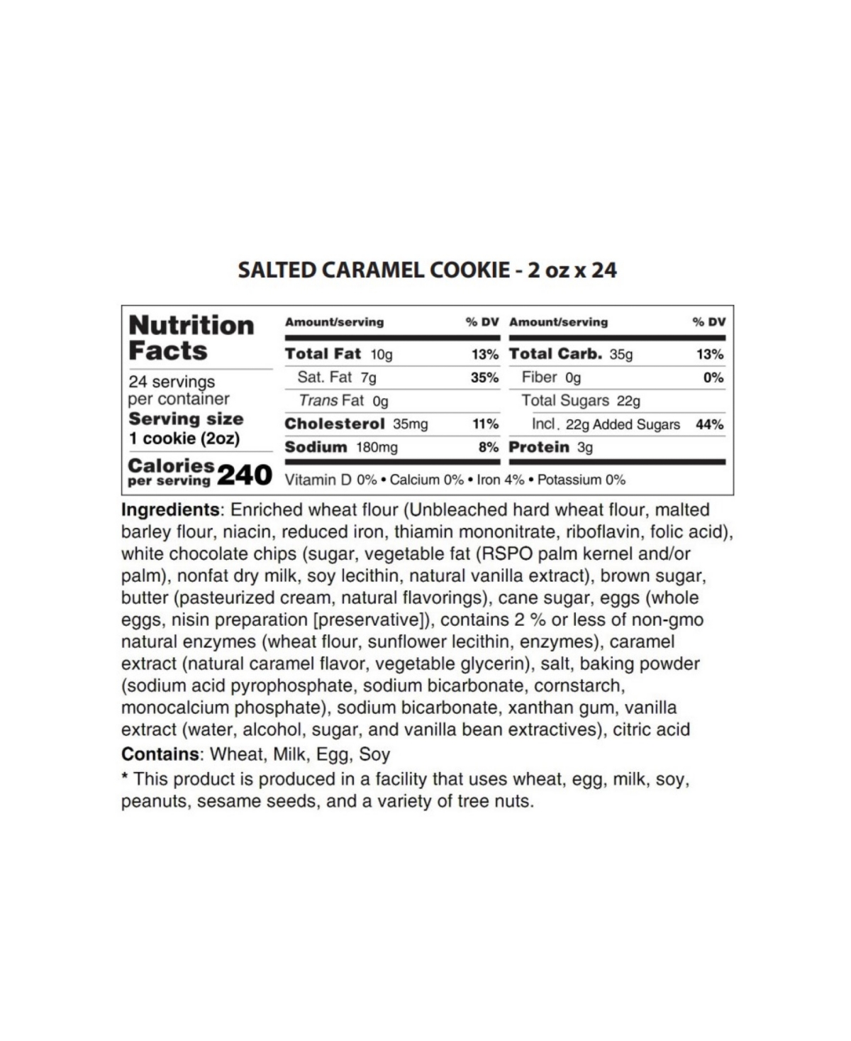 The Cravory Salted Caramel Cookies Gift Box, 24 Cookies