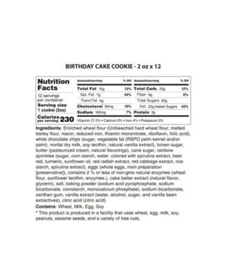 Birthday Cake Cookies Gift Box, 12 Cookies