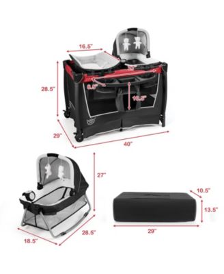 Kids 4 in 1 Convertible Portable Playard Newborn Napper