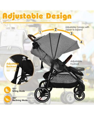 High Landscape Baby Stroller Pushchair with Expandable & Footmuff Canopy 20 lbs. 0-3 Years