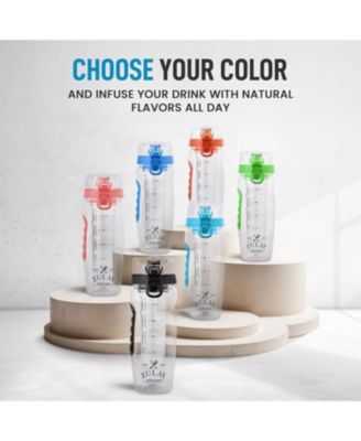 34oz Leakproof Fruit Infuser Water Bottle with Full Length Infusion Rod