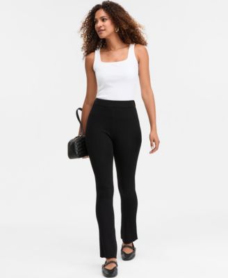 I.N.C. International Concepts - Women's High-Rise Rib-Knit Sweater Pants
