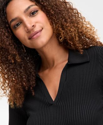Women's Johnny Collar Sweater, Macy's Exclusive