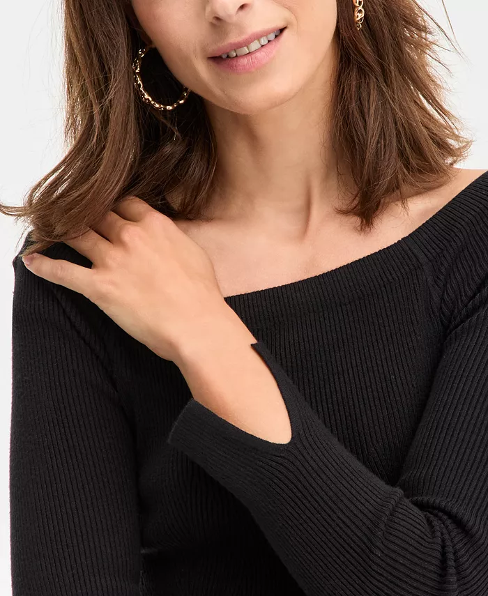 Women's Wide-Neck Sweater - thumbnail 5