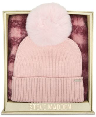 Steve Madden - Buffalo Blaze Beanie and Scarf Gift Set, 2-Piece Set