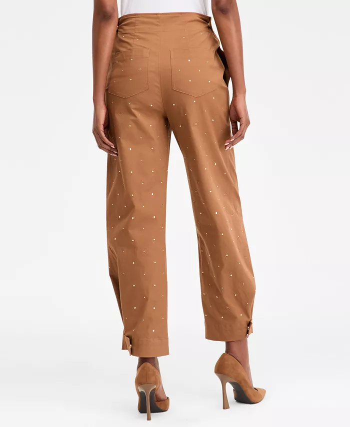 Women's Studded Tapered Pants - thumbnail 2