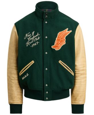ウールジャケット／POLO RALPH LAUREN $998 POLO RALPH LAUREN Men's XL Wool Blend Patch Letterman
