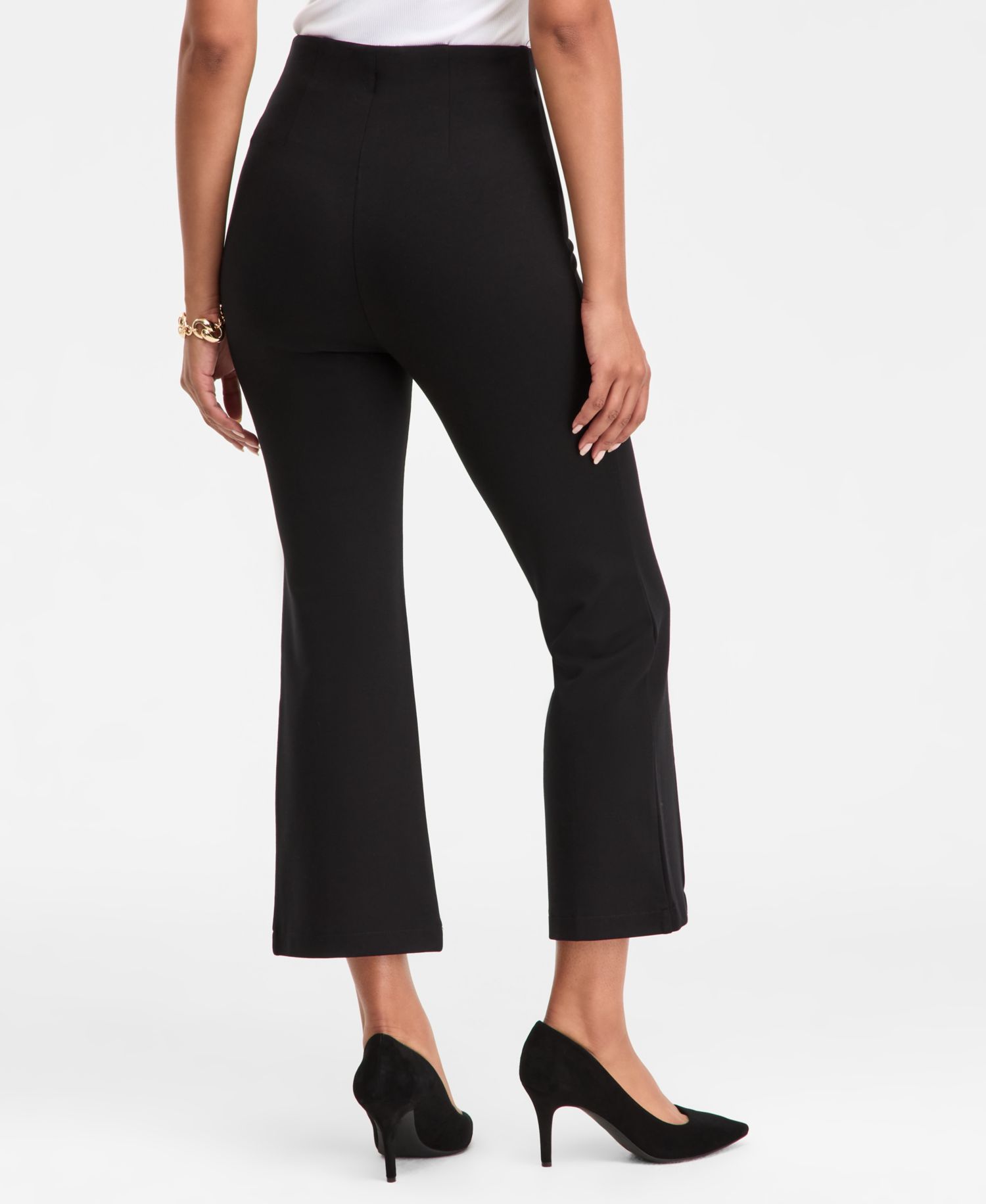 Women's High-Rise Ponte Kick Flare Pants