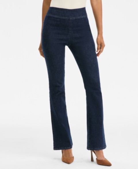Женские джинсы I.N.C. International Concepts Women's High-Rise Pull-On Bootcut Jeans