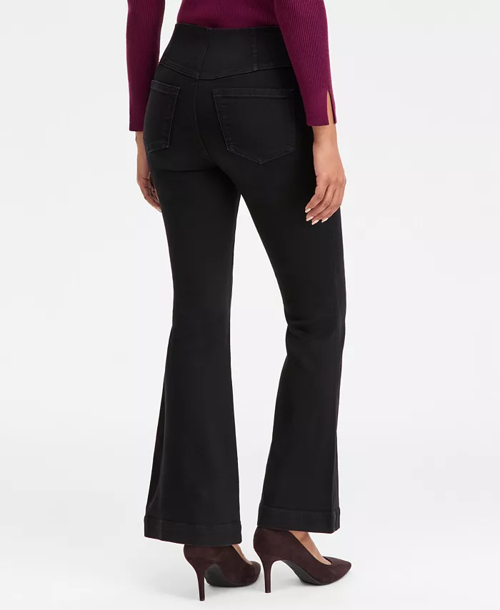 Women's High-Rise Pull-On Flare-Leg Jeans - thumbnail 2