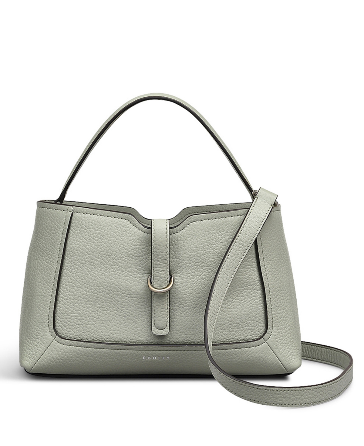 Hazelbury Park Small Zip Top Crossbody Bag - White