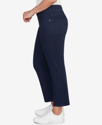 Petite Soft Denim Faux Pocket Pants
