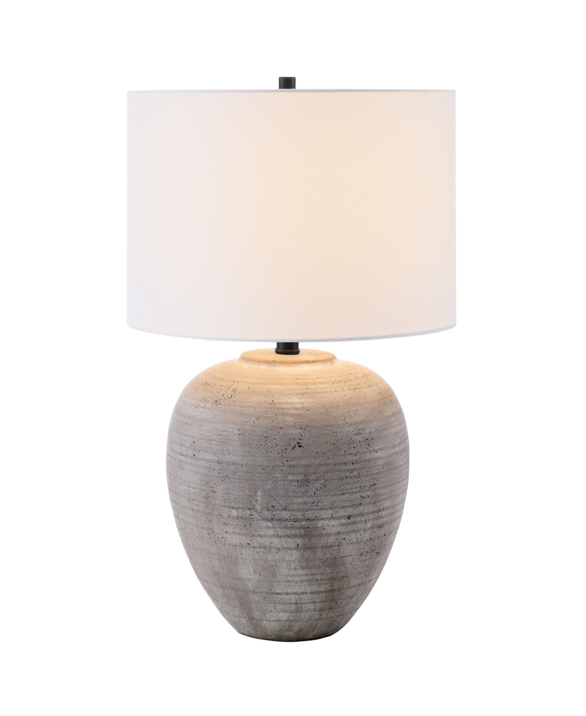 Hudson & Canal Shira 23" Ceramic Table Lamp with Fabric Shade