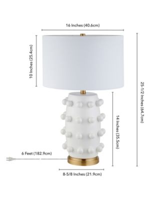 Farrington 25.5" Ceramic Table Lamp with Fabric Shade