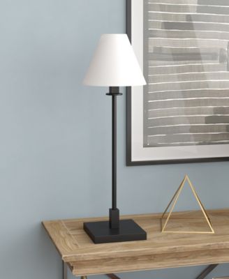 Clement 28" Metal Table Lamp with Fabric Shade