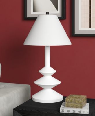 Abilene 28" Resin Triple Gourd Lamp with Fabric Shade