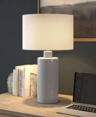Selina 25" Ceramic Table Lamp with Fabric Shade