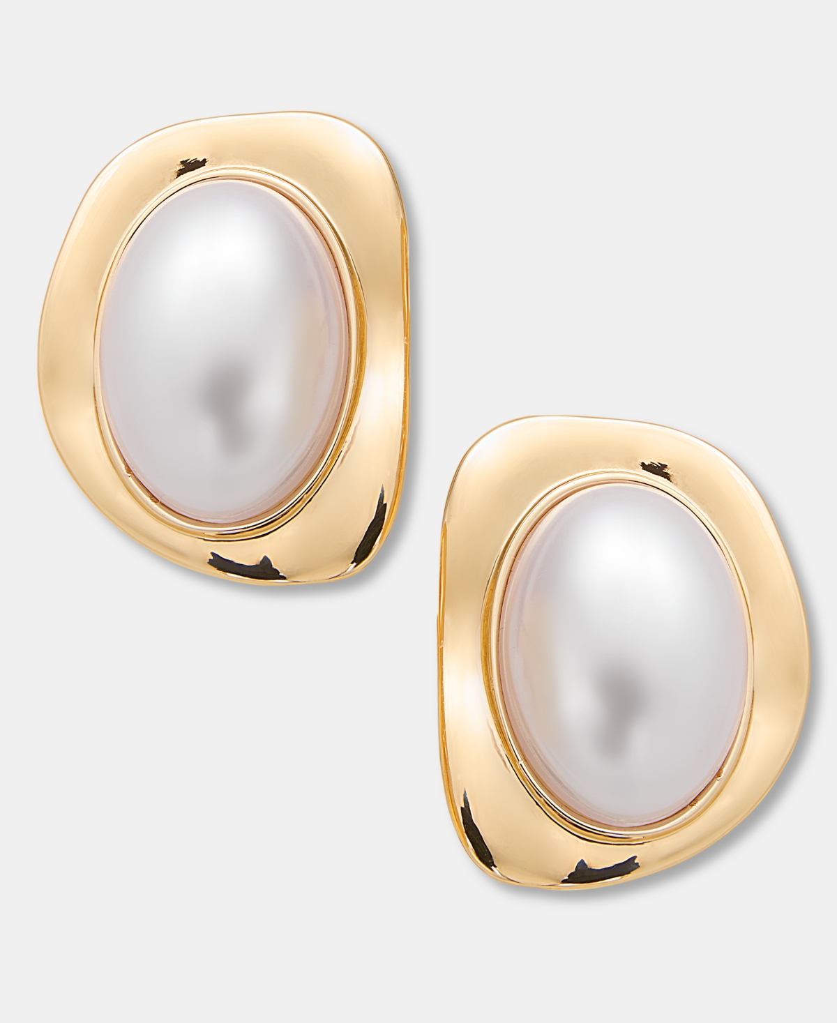 Inc International Concepts Faux-pearl Stud Earrings, Macy's Exclusive In Multi