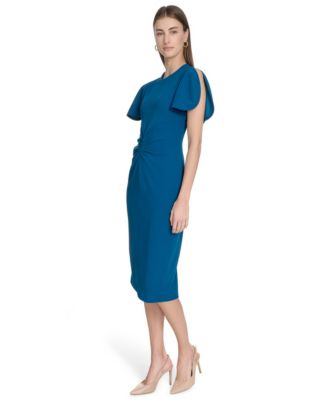 Women's Scuba Crepe Sheath Dress