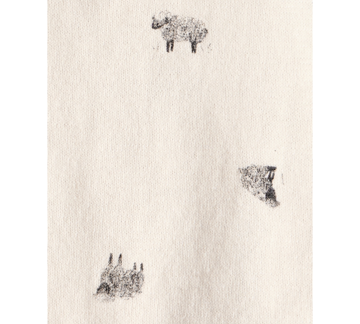 Carter's Baby Boys Cotton Sheep-print Long-sleeve Sweater & Jogger Pants, 2 Piece Set In Neutral