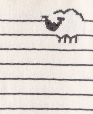 Baby Boys Striped Sheep Long-Sleeve Sweater & Jogger Pants, 2 Piece Set