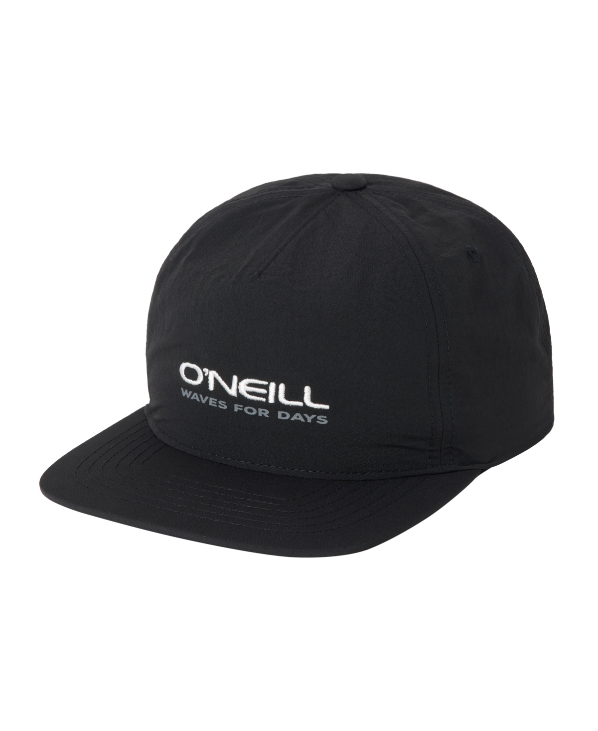 Men's Wavy Days Snapback Hat - Black