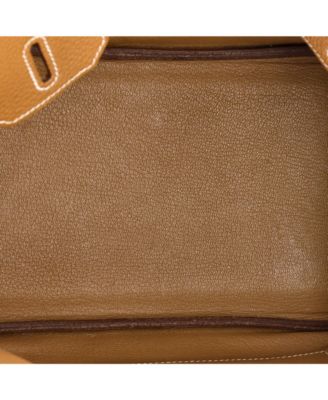 Pre-Owned Hermes Birkin 30 Handbag Brown Togo with Palladium Hardware