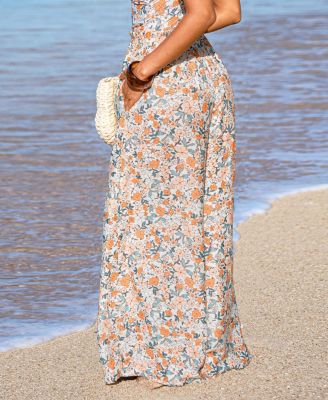 Women's Peach Season Floral Pants