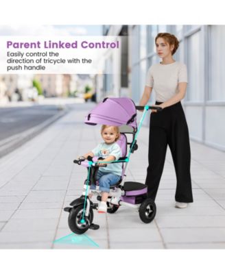 Toddler 5-in-1 Folding Trike 1-5 Years Old with Safety Harness Storage