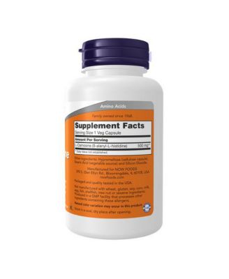 L-Carnosine ,500 mg ,100 Veg Caps