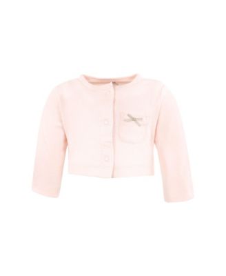 Baby Girls Lightweight Cotton Dress and Cardigan Set