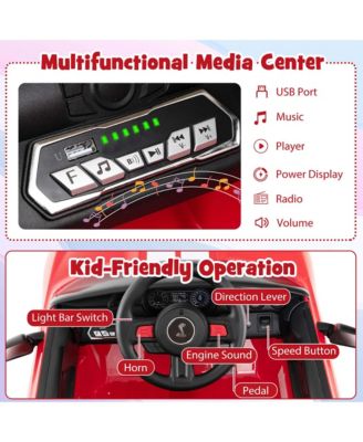 12V Kids Ride on Car Licensed Ford Mustang Shelby GT500 w/ Remote Control