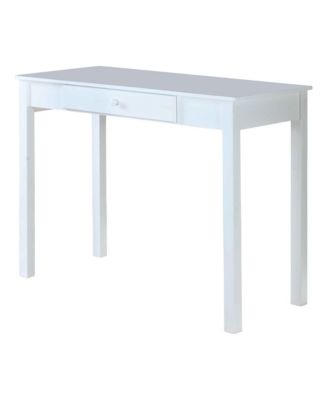 Duluth White Finish Wood Home Office Secretary Writing Desk