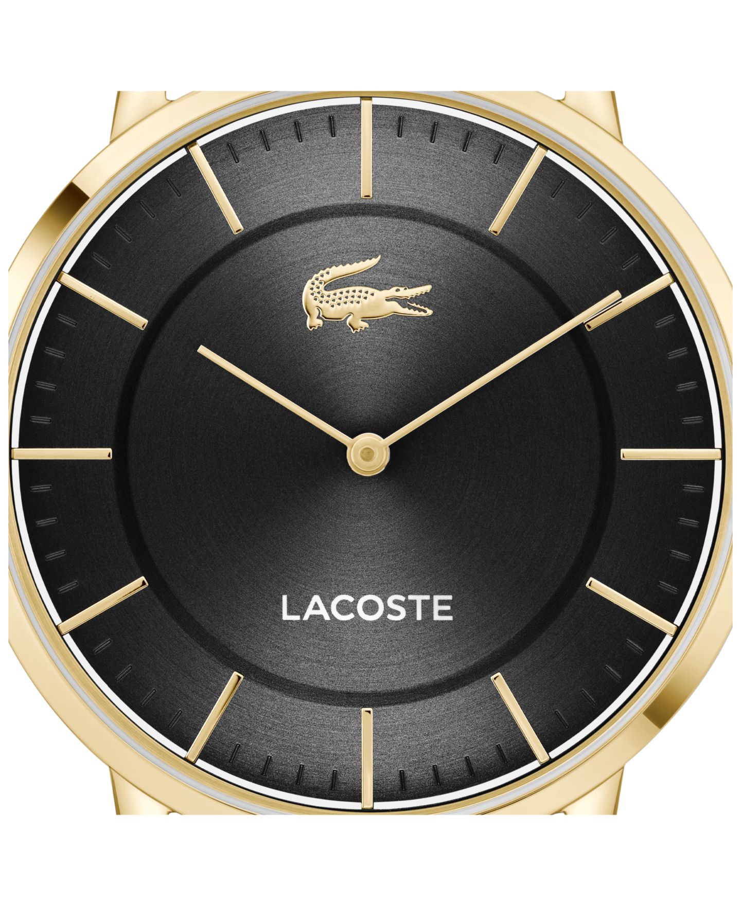 Мужские часы Lacoste Crocorigin Gold Tone Stainless Steel Bracelet Watch, 40.5mm — фото 4