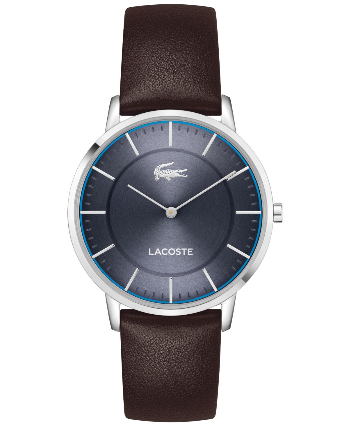 Мужские часы Crocorigin на коричневом кожаном ремешке, 40,5 мм