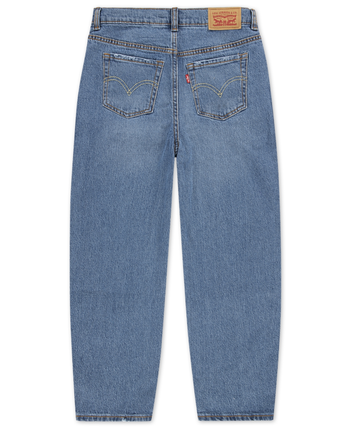 Levi's Big Girls High Rise Baggy Barrel Jeans In Blue