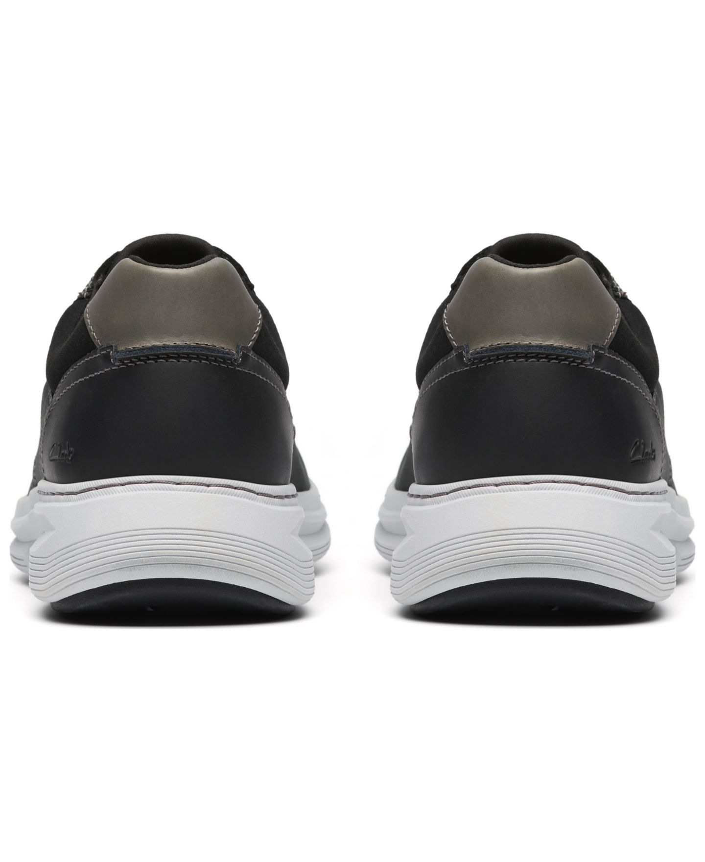 Мужские кроссовки Clarks Craftwell Moc Dress Casual Lace Up, цвет: Чёрный кожаный — фото 6
