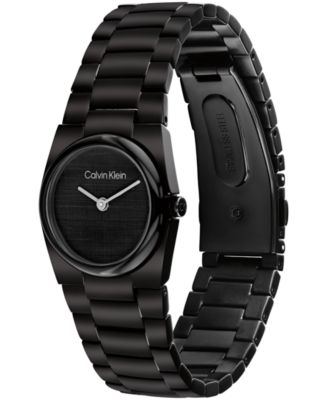 Women's CK Unite Black IP Stainless Steel Bracelet Watch 26mm