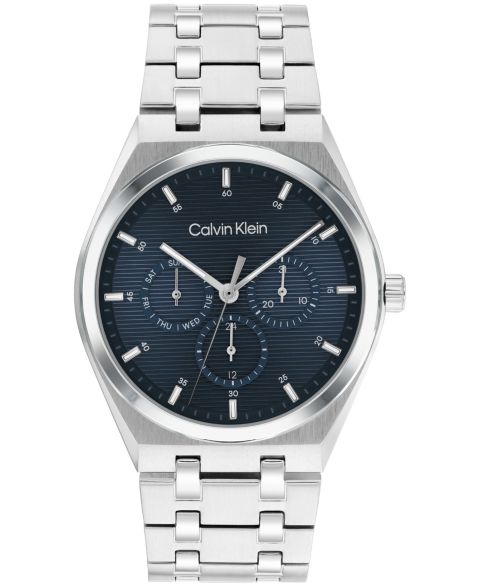 Мужские часы Calvin Klein CK Motion Silver Tone Stainless Steel Bracelet Watch 39mm