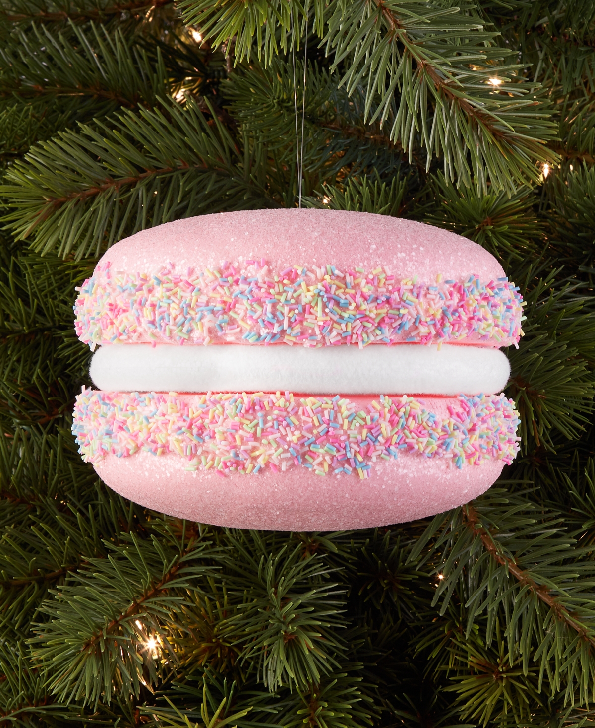 Holiday Lane Pink Macaron With Sprinkles Ornament, Macy's Exclusive In Multi