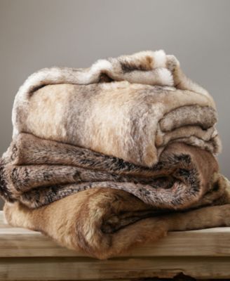 Battilo Luxury Tipped Faux Fur Throw